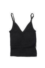 22 Rib Bra Camisole - BLACK (PLTY-A1002)