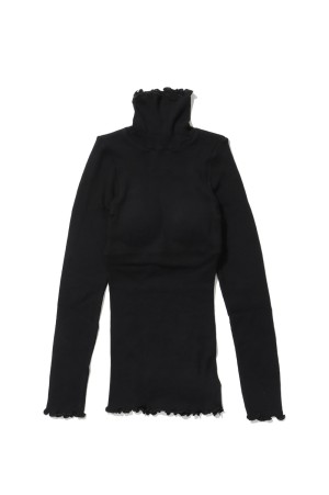 22 Rib Turtle Neck P/O - BLACK (PLM23AW32)