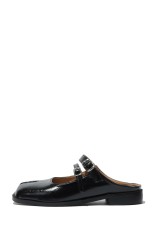 Double Buckle Mule - Black (PAES_20255)
