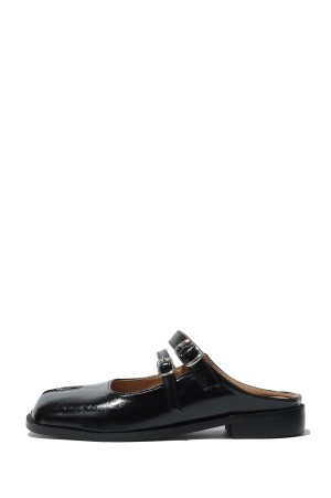 Double Buckle Mule - Black (PAES_20255)