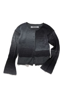 Double T-Layered Knit Cardigan - GRAY (0126010507)