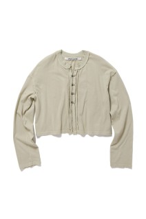 Front Lock Long-sleeve Tee - BEIGE (0126010602)