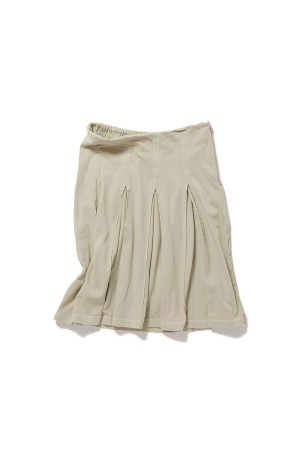 Pleated Jersey Skirt - BEIGE (0126010802)