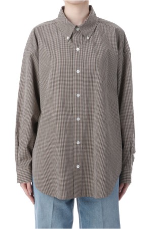 MINI CHECK DADDY SHIRT - 48 BROWN (26SMSBL10)