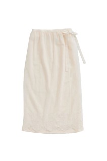 LACE APRON SKIRT - 01 WHITE (26SMSSK03)