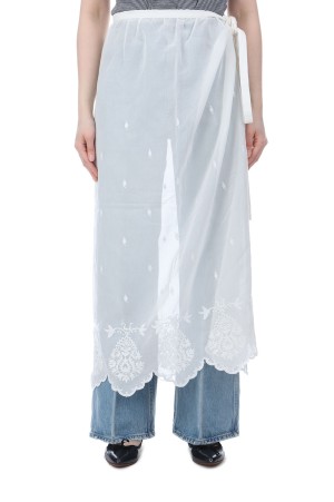 LACE APRON SKIRT - 01 WHITE (26SMSSK03)