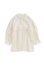 SHEER TUCK BLOUSE - 01 WHITE (26SMSBL03)