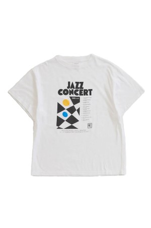 JAZZ CONCERT TEE - 01 WHITE (26SMSCU09)