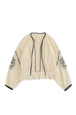EMBROIDERED BLOUSE - 02 ECRU (26SMSBL09)