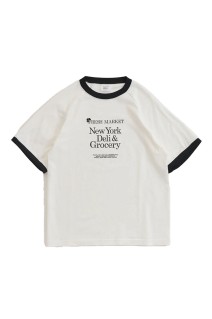 FRESH MARKET RINGER TEE - 01 WHITE (26SMSCU12)