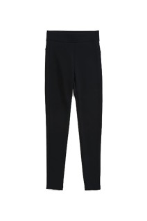 KNIT GEORGETTE LEGGINGS - 07 BLACK (25SMSPA11)