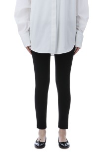 KNIT GEORGETTE LEGGINGS - 07 BLACK (25SMSPA11)