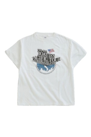 BOATIES TOUR TEE - 01 WHITE (26MMSCU08)