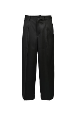 TUCK WIDE SLACKS - BLACK (BR26SS-P1008)