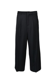 TUCK WIDE SLACKS - NAVY STRIPE (BR26SS-P1008)
