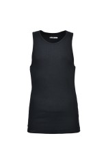LOGO RIB TANK TOP - BLACK (BR26SS-C5011)