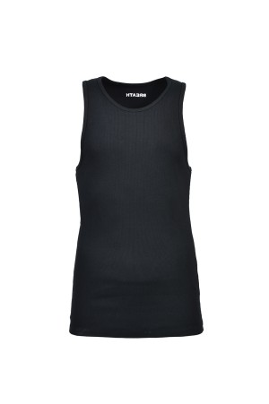LOGO RIB TANK TOP - BLACK (BR26SS-C5011)