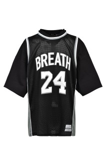 LAYERED BASKET BALL JERSEY TEE - BLACK (BR26SS-C5015)