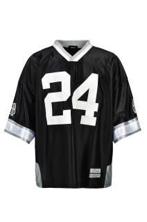 BH LOGO FOOT BALL JERSEY - BLACK (BR26SS-C5016)