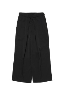 Ny/Wo Twill Intuck Wide Easy Trousers - Black (CTE-26S110)
