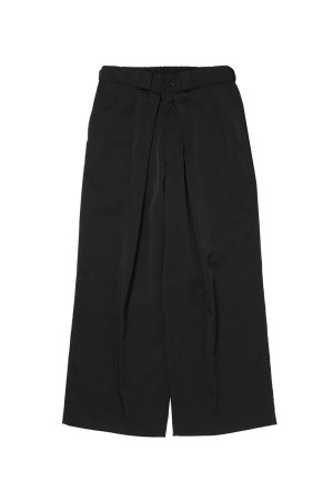 Ny/Wo Twill Intuck Wide Easy Trousers - Black (CTE-26S110)