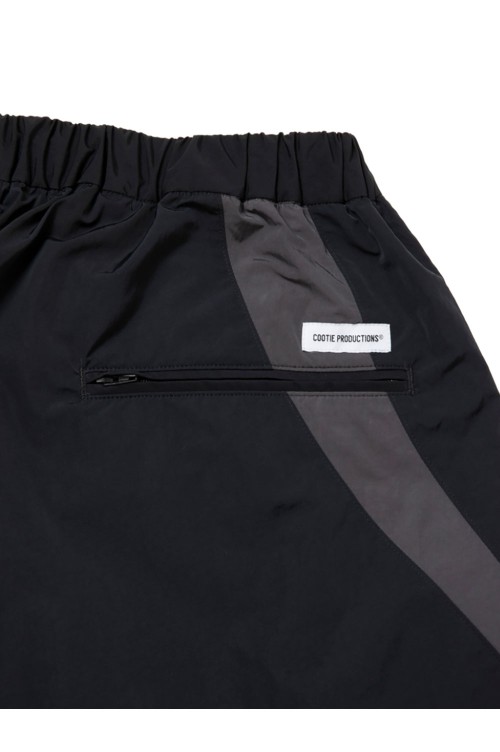 Nylon Paneling Shin Cut Wide Track Pants - Black (CTE-26S122