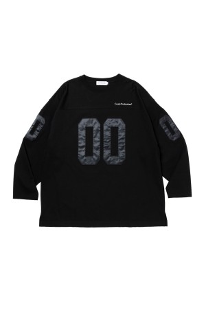 Plaited Jersey Football L/S Tee - Black (CTE-26S307)