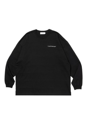 Plaited Jersey Paneling Border L/S Tee - Black (CTE-26S309)