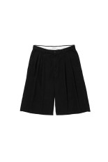 C/Li Canvas 2 Tuck Short Trousers - Black (CTE-26S105)