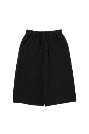 Venice Sweat Shin Cut Wide Easy Pants - Black (CTE-26S123)