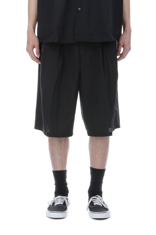 T/W 2 Tuck Easy Shorts - Black (CTE-26S103-PLAIN) | セレクト