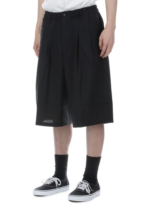 T/W 2 Tuck Easy Shorts - Black (CTE-26S103-PLAIN) | セレクト