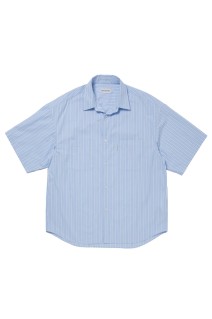 Stripe Broad S/S Shirt - Saxe (CTE-26S406)