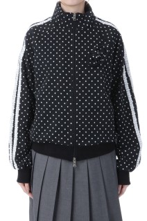 ROSE DOT TRACK JACKET  - BLACK (BESPAC002WTF )
