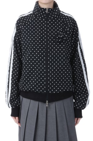 ROSE DOT TRACK JACKET  - BLACK (BESPAC002WTF )