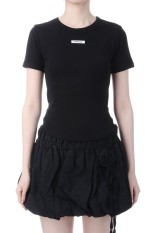 CREW NECK BASIC TOP  - BLACK (BDSPTS001BKF )