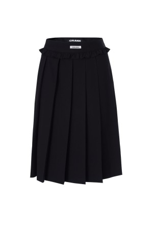 CRANK Frill pleated midi skirt プリーツスカート crank / Frill pleated midi skirt_gray