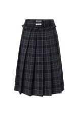 FRILL PLEATS MIDI SKIRT - DARK NAVY (BDSPSK002NYS/M ) | セレクト