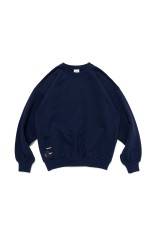 SIGN-RGYD / SWEATER / COTTON / NAVY (252ATDT-CSM05) | セレクト