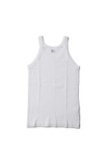 Panel ribbed Athletic tank - WHITE (831C)