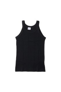 Panel ribbed Athletic tank - BLACK (831C)