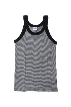 Panel ribbed Athletic tank - BLK-W3 (831C)