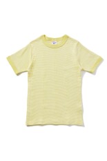 Panel ribbed T-shirt - YEL-WH (849C)