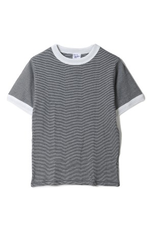 Panel ribbed T-shirt - BLK-W3 (849C)