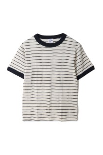 Panel ribbed T-shirt - WHT-NG (849C)