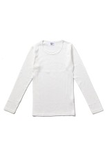 Panel ribbed L/S Tee - WHITE (813C)