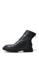 BACK ZIP BOOT,  FULL GRAIN - BLKT (796V_N)