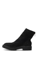 BACK ZIP BOOT,  REVERSE - BLKT (796V_N)