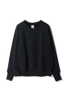 Dear Boro Sashiko Crew Neck Sweatshirts - BLACK (793-6132002)