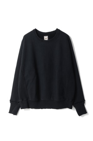 Dear Boro Sashiko Crew Neck Sweatshirts - BLACK (793-6132002)